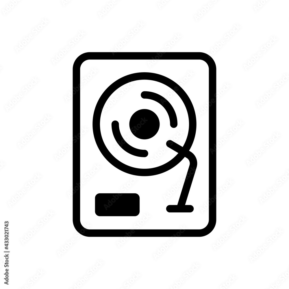 Hard Disk Vector Solid Icon. EPS 10 File Hard Disk Vector Solid Icon. EPS 10 File