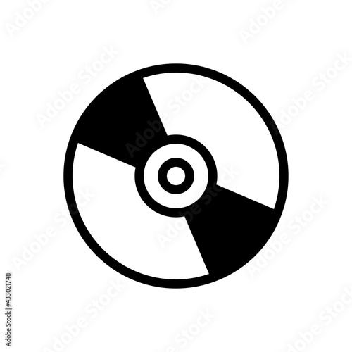 CD Vector Solid Icon. EPS 10 File 