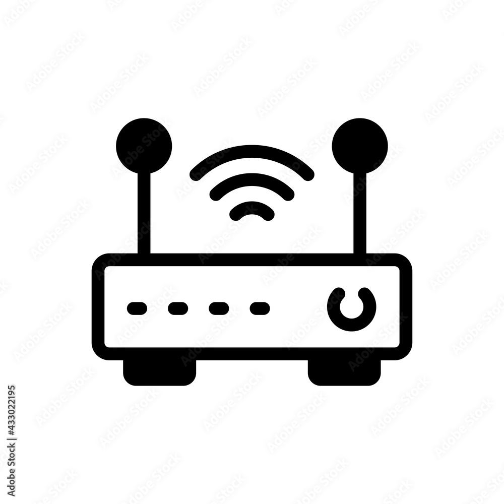 Wifi Router Vector Solid Icon. EPS 10 File Wifi Router Vector Solid Icon. EPS 10 File