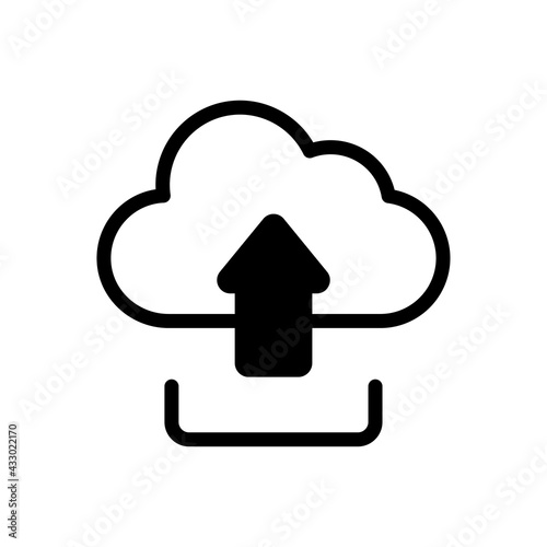 Uploading Vector Solid Icon. EPS 10 File 
