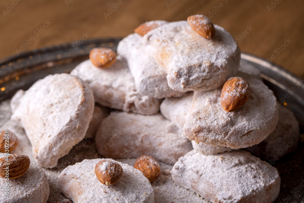 Traditional Kavala cookies with almond Traditional Kavala cookies with almond