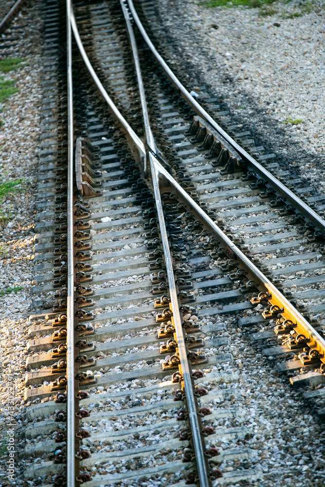 Fototapeta premium railroad tracks in the distance
