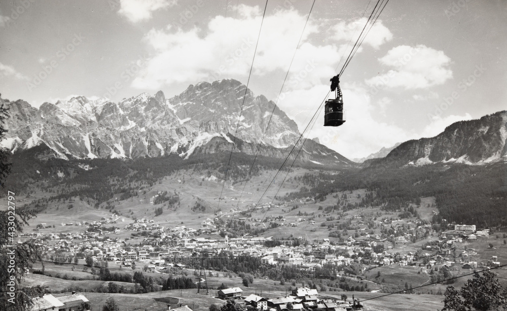 Dolomites Cortina d'Ampezzo in the 60s