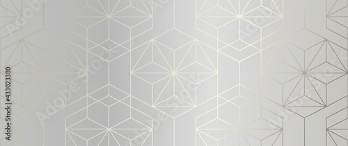 Wallpaper Mural Luxury Gold Geometric pattern background vector. Abstract art wallpaper design with golden glitter, mountain, marble texture, line arts. Good for Wall home decor, canvas art, modern banner and prints. Torontodigital.ca
