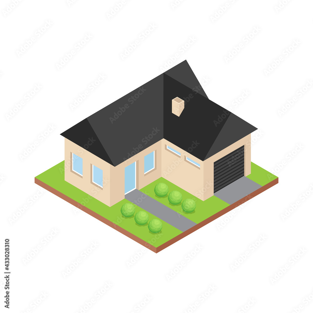 Isometric House Illustration Isometric House Illustration
