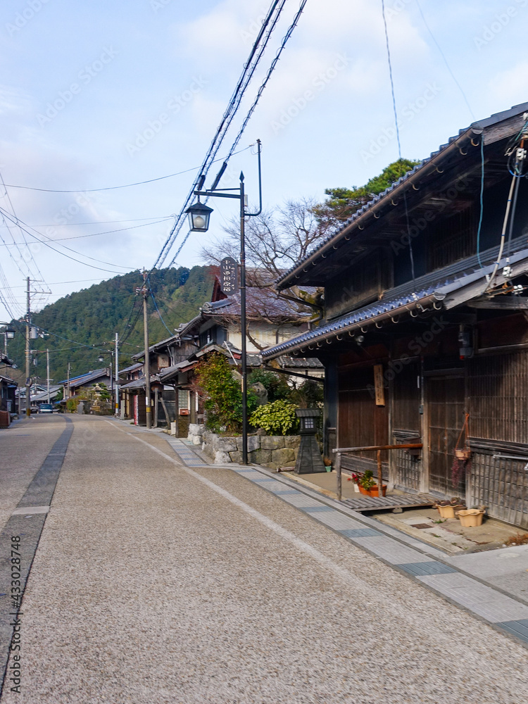 中山道柏原宿の町並み(滋賀県米原市) 中山道柏原宿の町並み(滋賀県米原市)