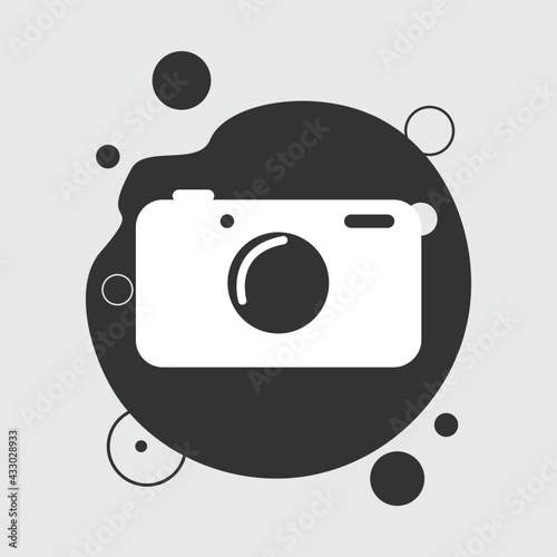 photo camera simple vector icon. photo camera icon