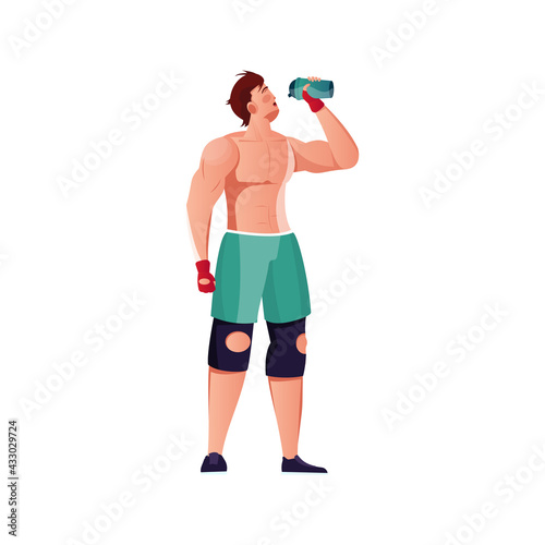 Bodybuilder Drinks Cocktail Composition