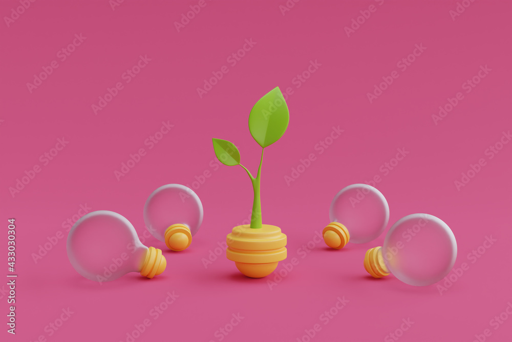 3d render question marks with light bulbs on pink background.Question and answer business concept,FAQ sign.