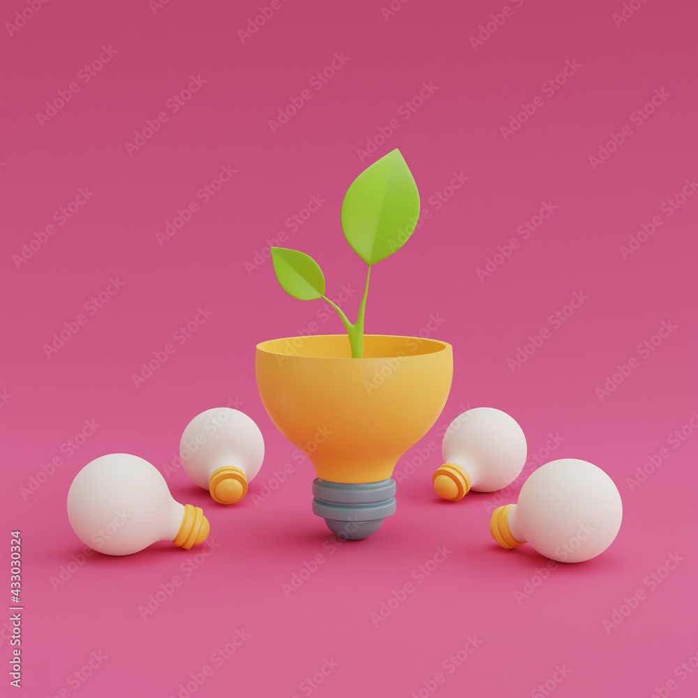 3d render question marks with light bulbs on pink background.Question and answer business concept,FAQ sign.