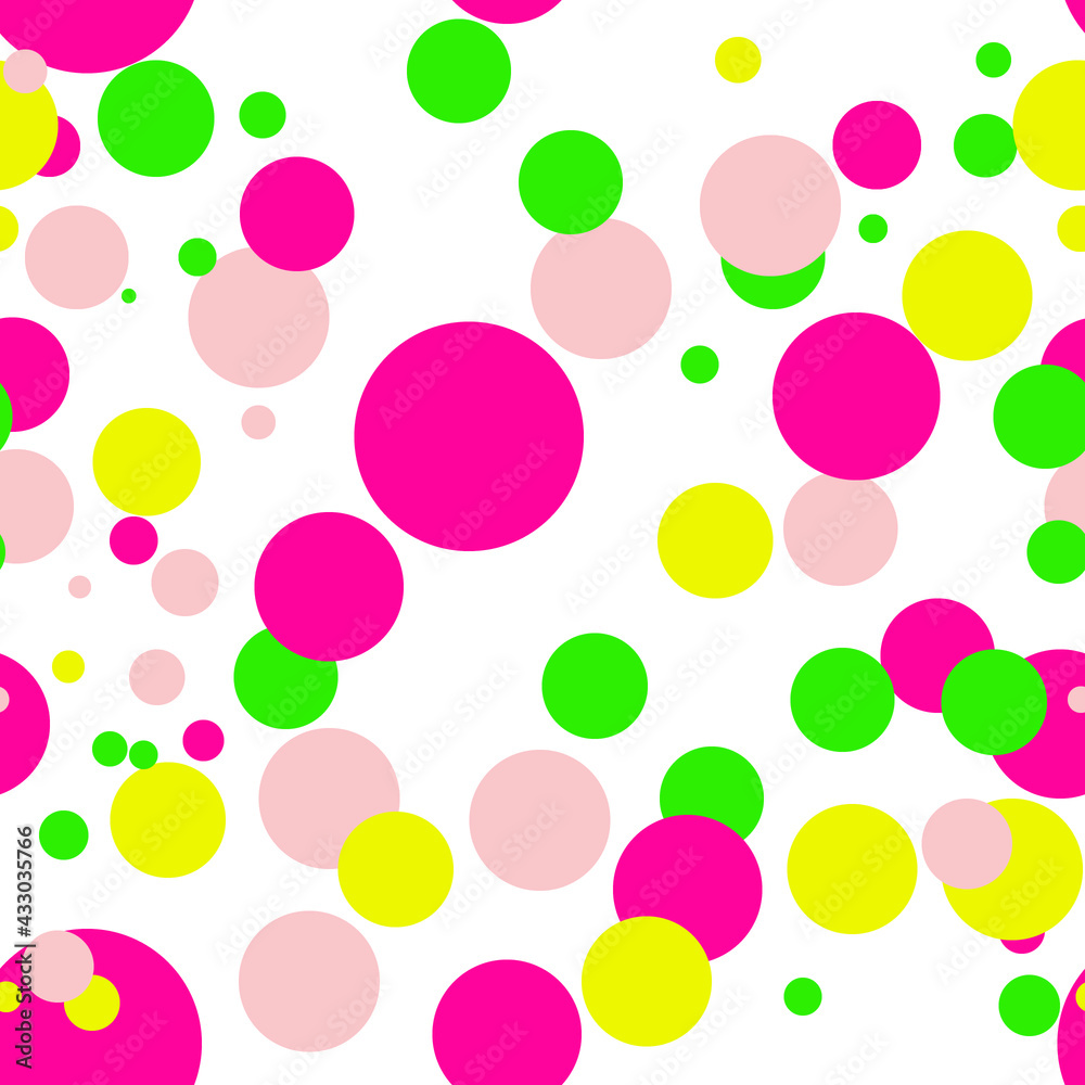 background bright seamless pattern  with circles
