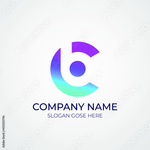 Modern abstract c Logo । b letter mark । cb logo । bc icon