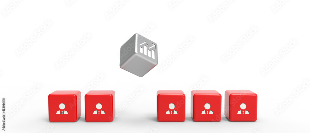 Target growth success ideas Creative and Business concept. Cube flip design for banner isolated on White background .copy space, digital, banner, website -3d Rendering Target growth success ideas Creative and Business concept. Cube flip design for banner isolated on White background .copy space, digital, banner, website -3d Rendering