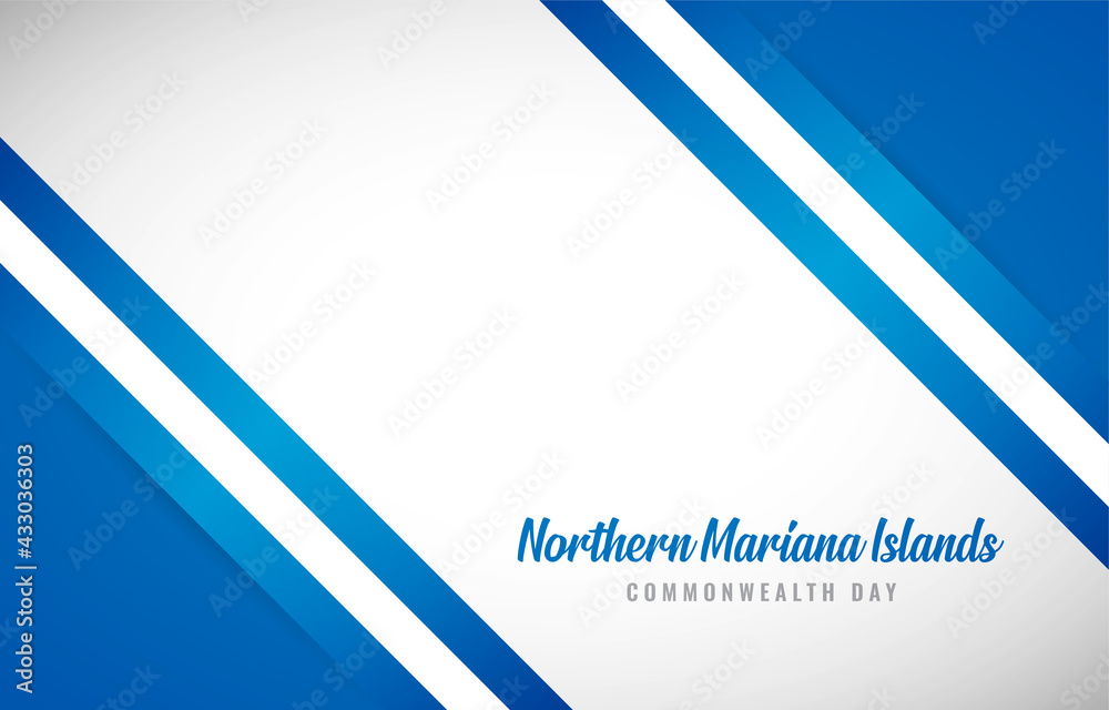 Happy commonwealth day of Northern Mariana Islands with Creative national country flag greeting background Happy commonwealth day of Northern Mariana Islands with Creative national country flag greeting background