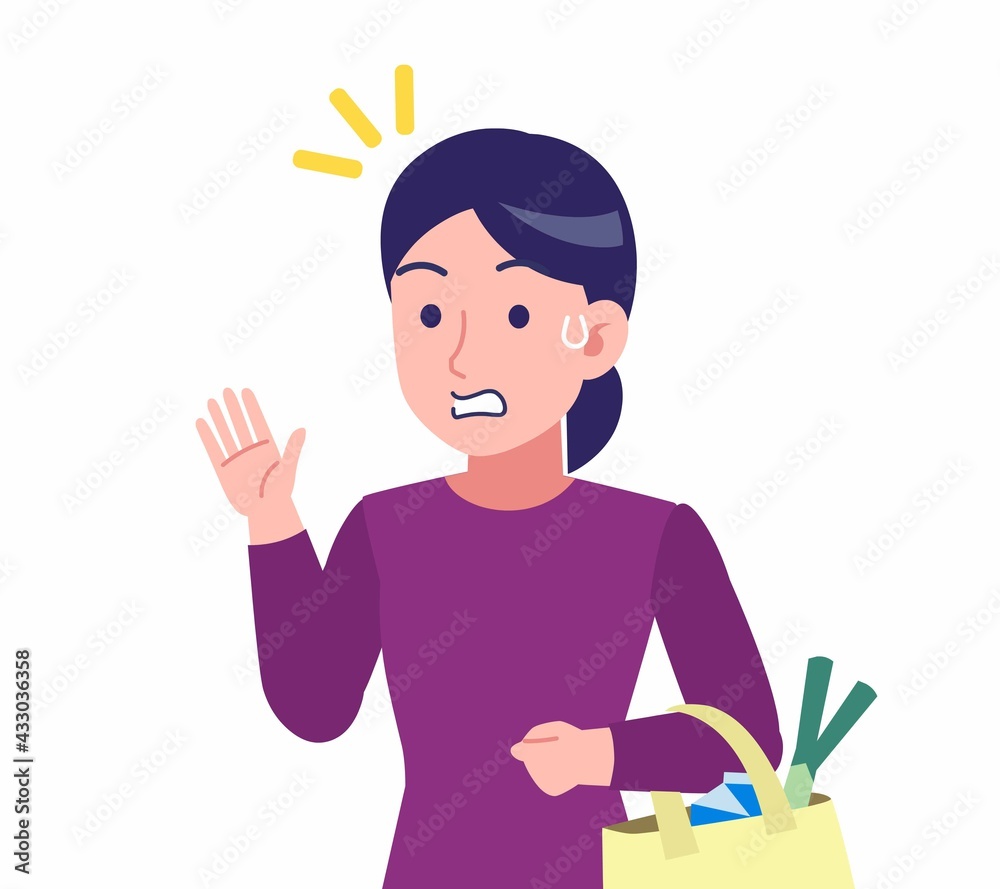 紫のシャツを着た女性 紫のシャツを着た女性