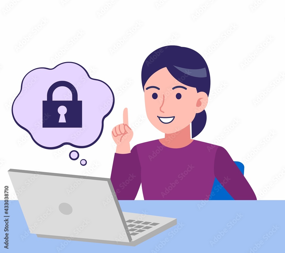 紫のシャツを着た女性