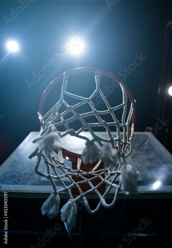 Low angle basketball concept with spotlights © nexusseven