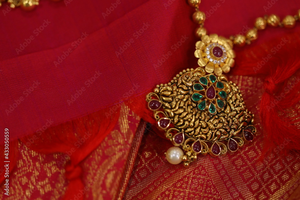 red and gold necklace red and gold necklace