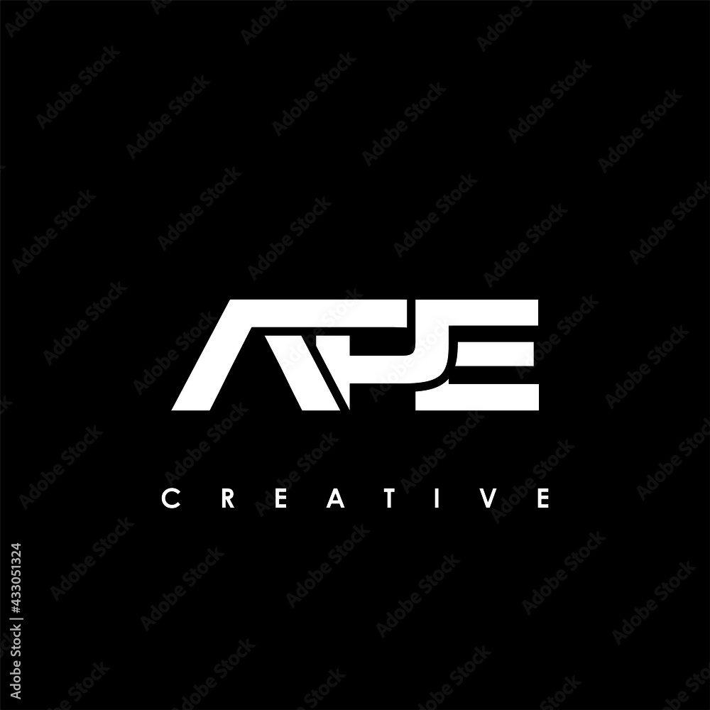 APE Letter Initial Logo Design Template Vector Illustration APE Letter Initial Logo Design Template Vector Illustration