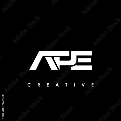 APE Letter Initial Logo Design Template Vector Illustration