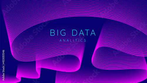 Technology concept background banner, big data analytics, blockchain technology, deep learning, artificial intelligence