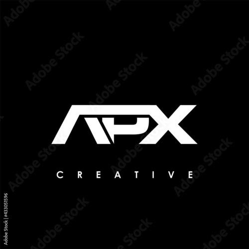 APX Letter Initial Logo Design Template Vector Illustration