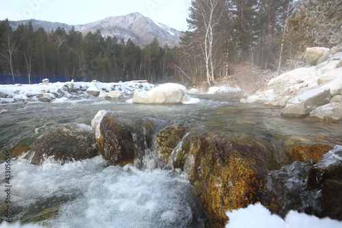 river in winter
