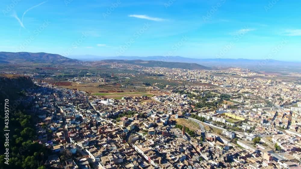 Prise de vue aérienne de la ville de Tlemcen Algérie