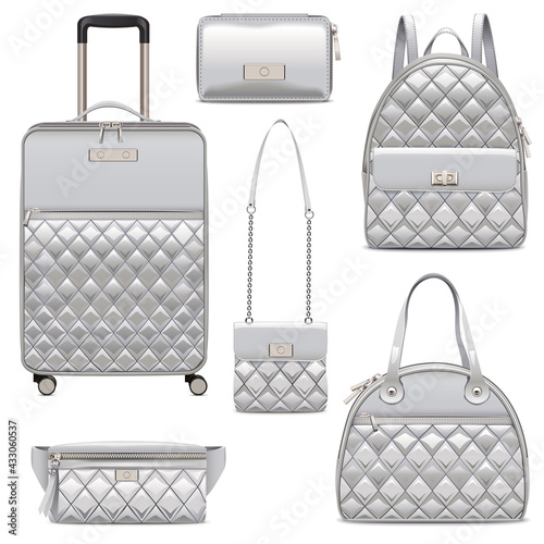 Vector Baggage Silver Set