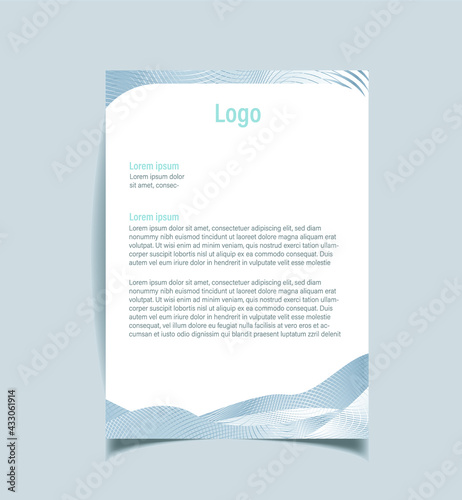 Magazine design template, Creative Business style letterhead templates for business. eps 10