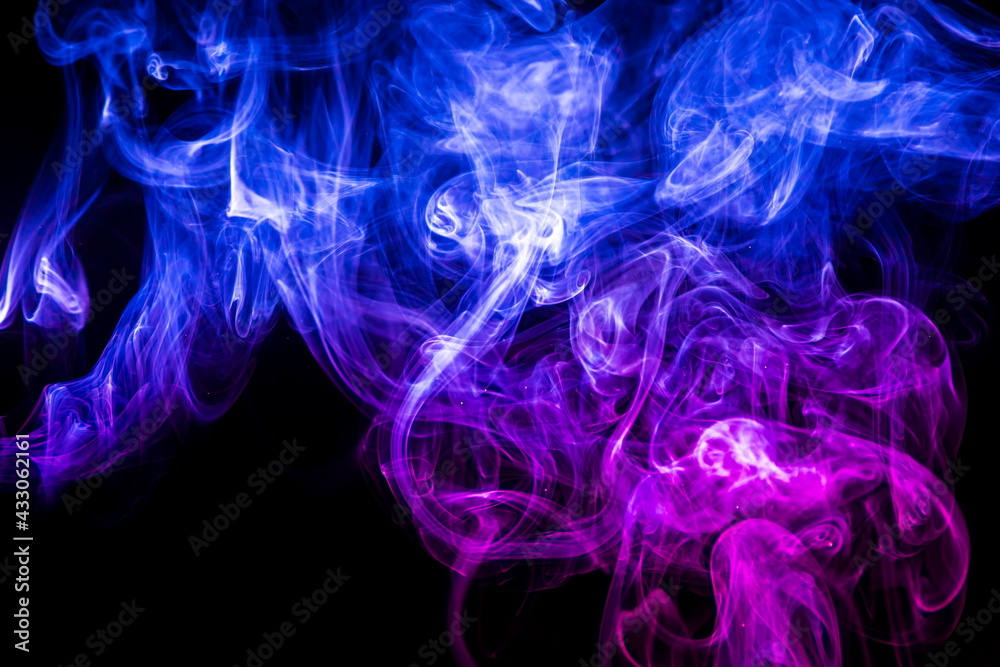 Wunschmotiv: Colored smoke on black background #433062161