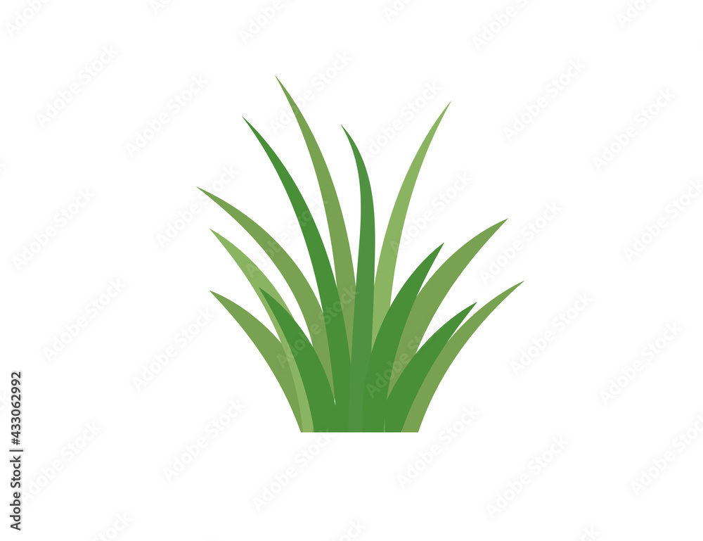 Green grass. Gazon. Vector icon. web version. Green grass. Gazon. Vector icon. web version.