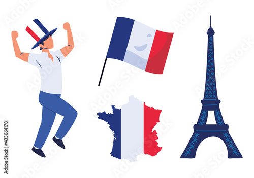france man flags
