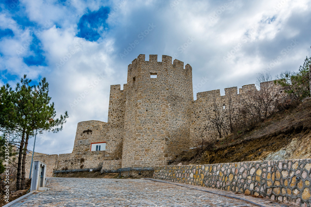 Amasya Castle view on Harsena Mountain in Turkey Amasya Castle view on Harsena Mountain in Turkey