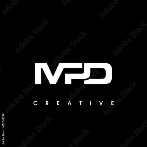 MPD Letter Initial Logo Design Template Vector Illustration