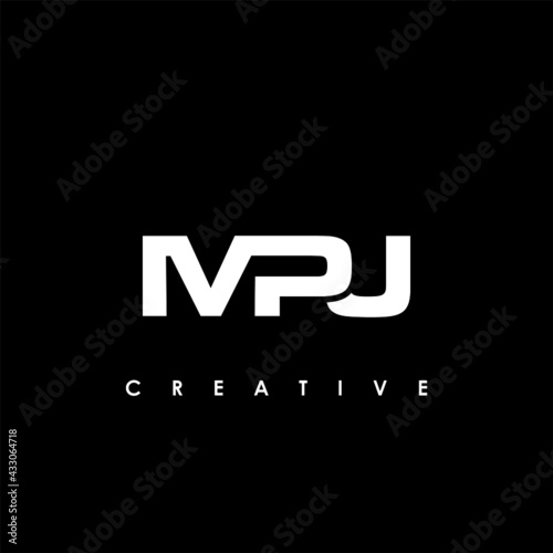 MPJ Letter Initial Logo Design Template Vector Illustration