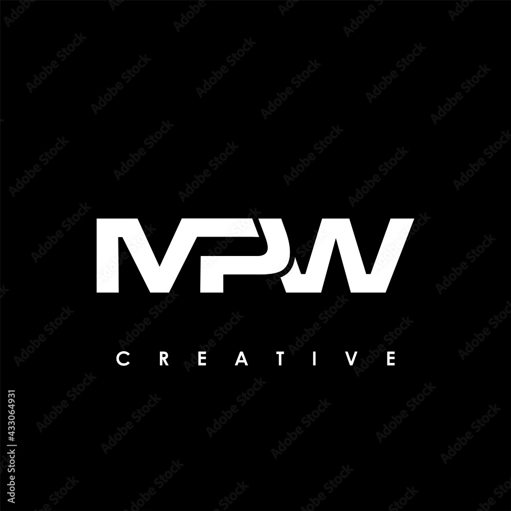 MPW Letter Initial Logo Design Template Vector Illustration
