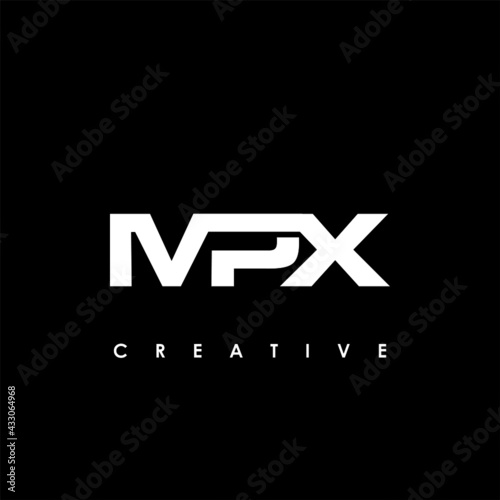 MPX Letter Initial Logo Design Template Vector Illustration photo