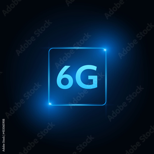 concept of technology 6G mobile network , New generation telecommunication , high-speed mobile Internet,