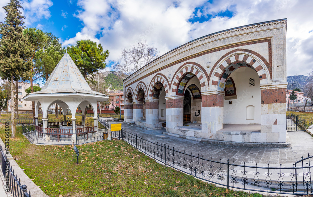 Beyazitpasa Mosque view in Amasya City. Amasya is populer tourist attraction in The Turkey