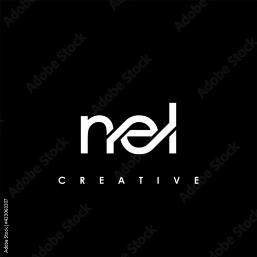 NEL Letter Initial Logo Design Template Vector Illustration photo