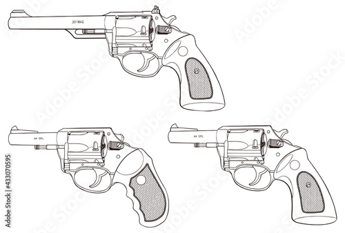 GUN,リボルバー,アンダーグランド,ブルドック3点