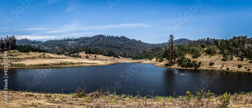 lake and mountains