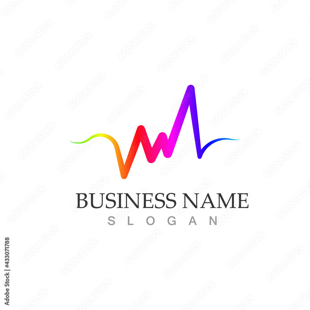 sound waves vector illustration template sound waves vector illustration template