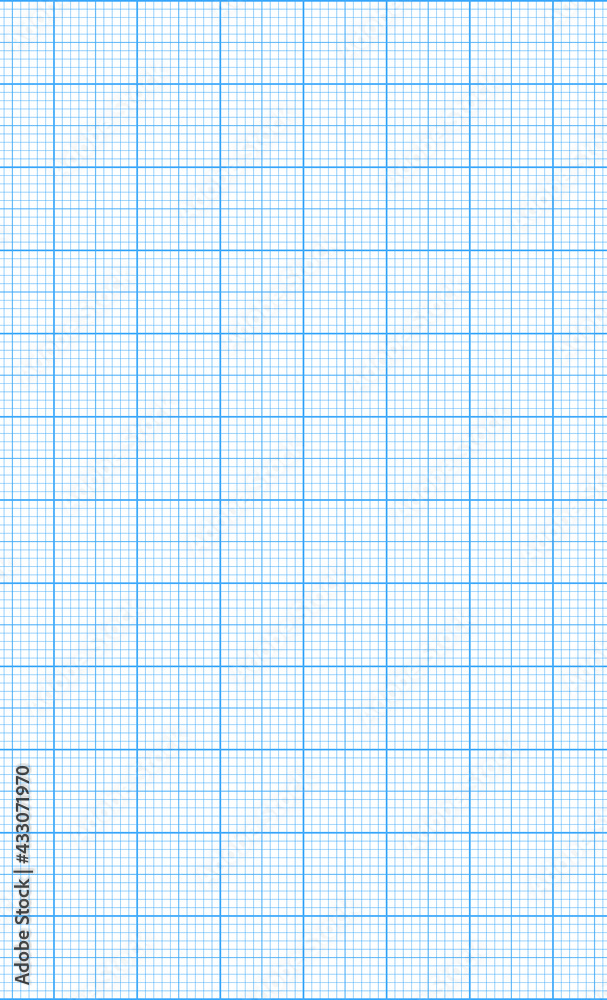 Printable 1 Inch Light Blue Graph Paper for Legal Paper