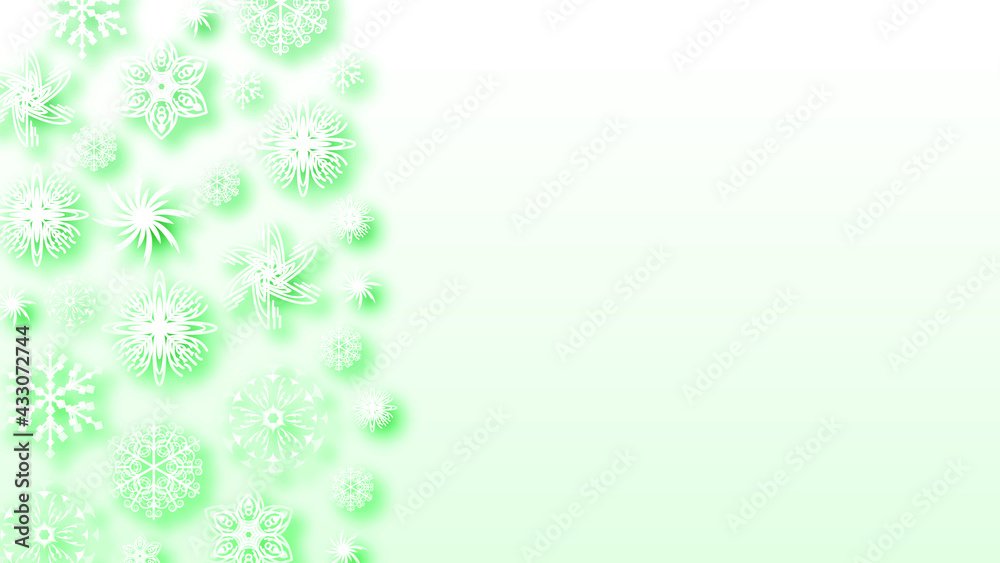 Abstract Background Winter Snowflakes witgh Shadows Vector Design Style Template Abstract Background Winter Snowflakes witgh Shadows Vector Design Style Template