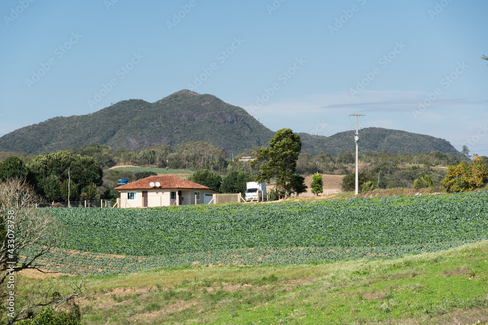 Pequena propriedade rural. São José dos Pinhais, Paraná Brasil.
Small rural property