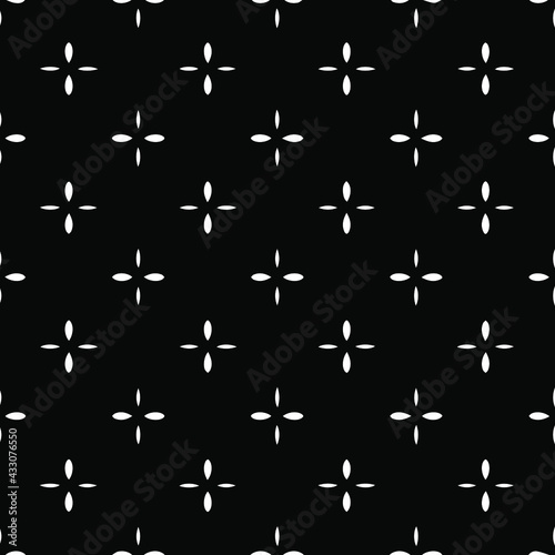 Geometric vector pattern with Black and white colors. abstract ornament for wallpapers and backgrounds. © t2k4