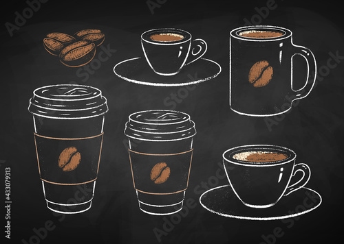 Collection of coffee cups
