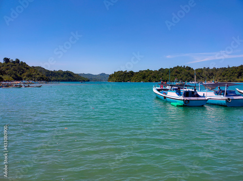 boat in the middle of the sea that will set sail